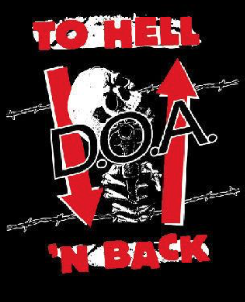 DOA - To Hell - Back Patch
